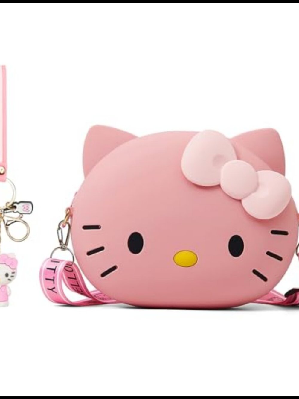 Soft Silicone Coin Purse Crossbody Bag with Adjustable Strap